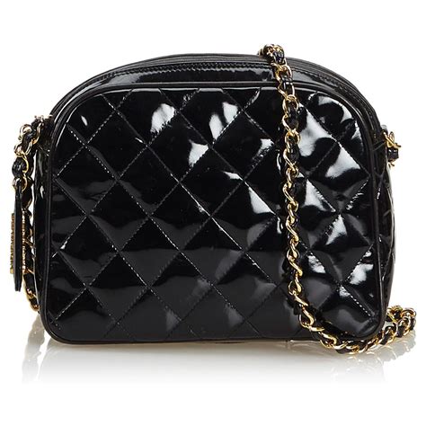 chanel patent leather crossbody bag|chanel patent leather handbags.